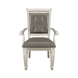 Bevelle Silver Arm Chair (Set of 2) - Ornate Home