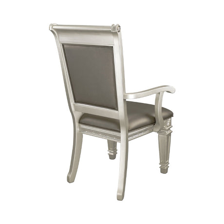 Bevelle Silver Arm Chair (Set of 2) - Ornate Home