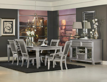 Bevelle Silver Extendable Dining Table - Ornate Home