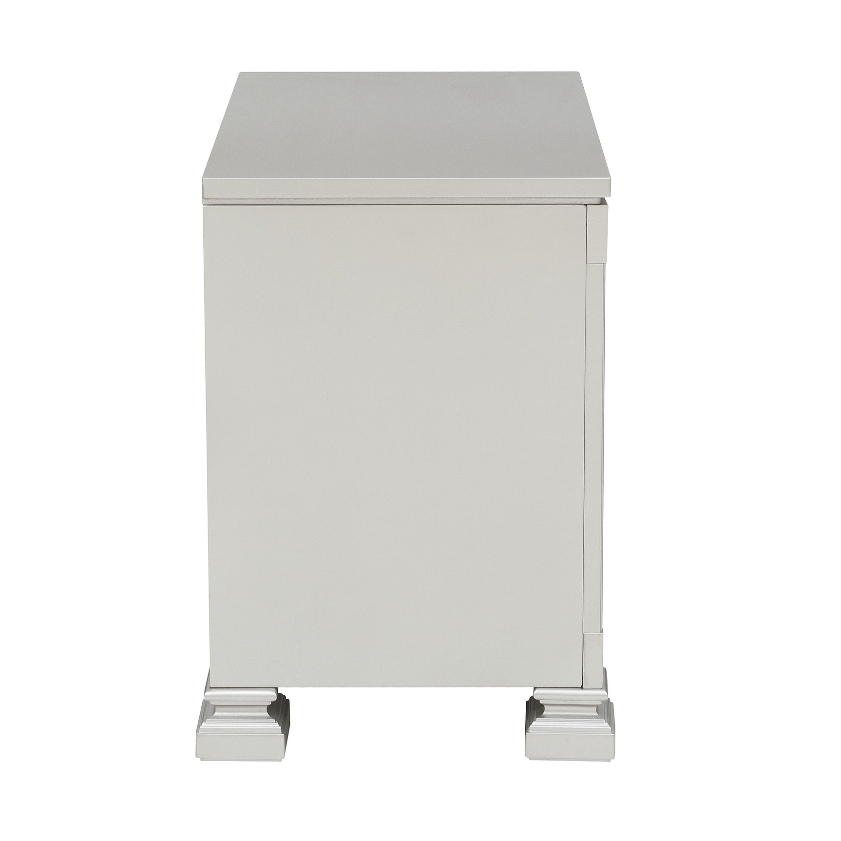 Bevelle Silver Nightstand - Ornate Home