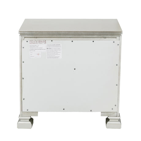 Bevelle Silver Nightstand - Ornate Home
