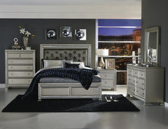 Bevelle Silver Nightstand - Ornate Home