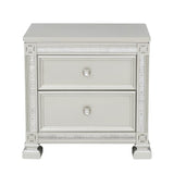 Bevelle Silver Nightstand - Ornate Home