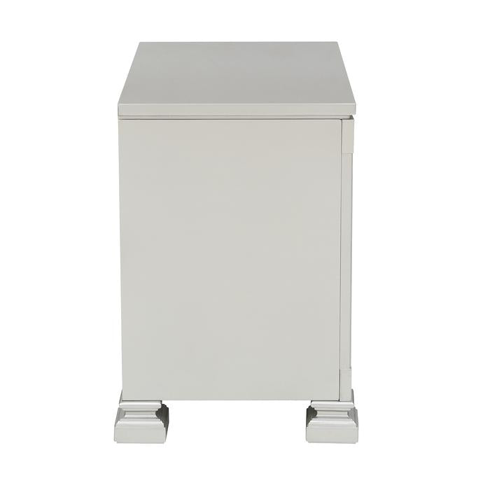 Bevelle Silver Nightstand - Ornate Home