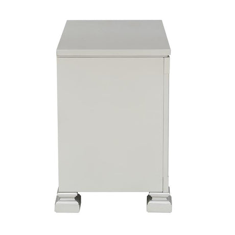 Bevelle Silver Nightstand - Ornate Home