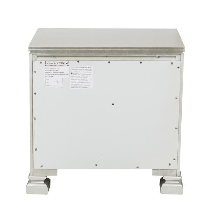 Bevelle Silver Nightstand - Ornate Home