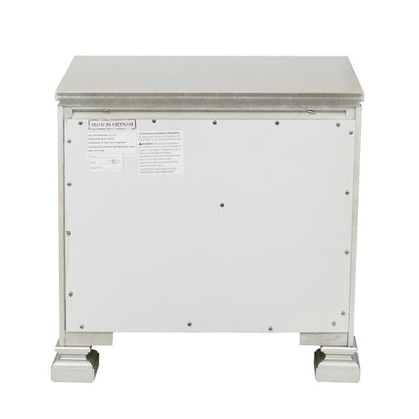 Bevelle Silver Nightstand - Ornate Home