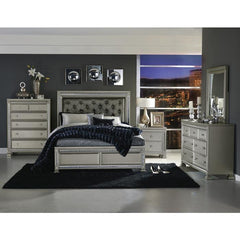 Bevelle Silver Nightstand - Ornate Home