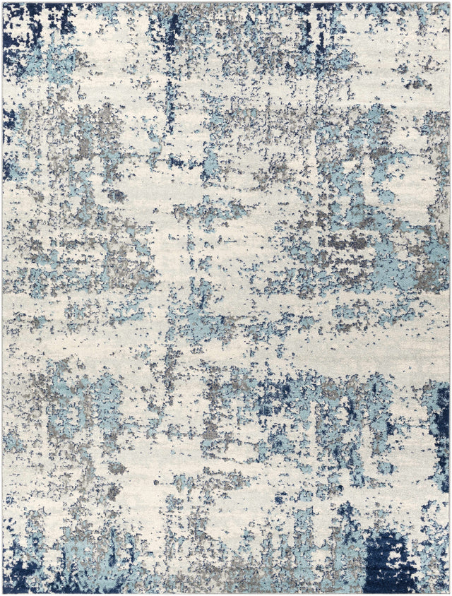 Beverly Abstract Blue Area Rug - Ornate Home