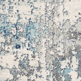 Beverly Abstract Blue Area Rug - Ornate Home
