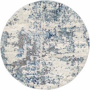Beverly Abstract Blue Area Rug - Ornate Home