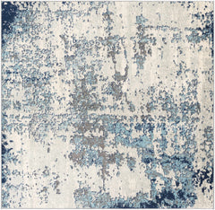 Beverly Abstract Blue Area Rug - Ornate Home