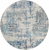 Beverly Abstract Blue Area Rug - Ornate Home