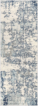 Beverly Abstract Blue Area Rug - Ornate Home