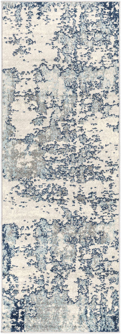 Beverly Abstract Blue Area Rug - Ornate Home