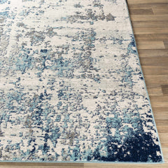 Beverly Abstract Blue Area Rug - Ornate Home