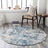 Beverly Abstract Blue Area Rug - Ornate Home