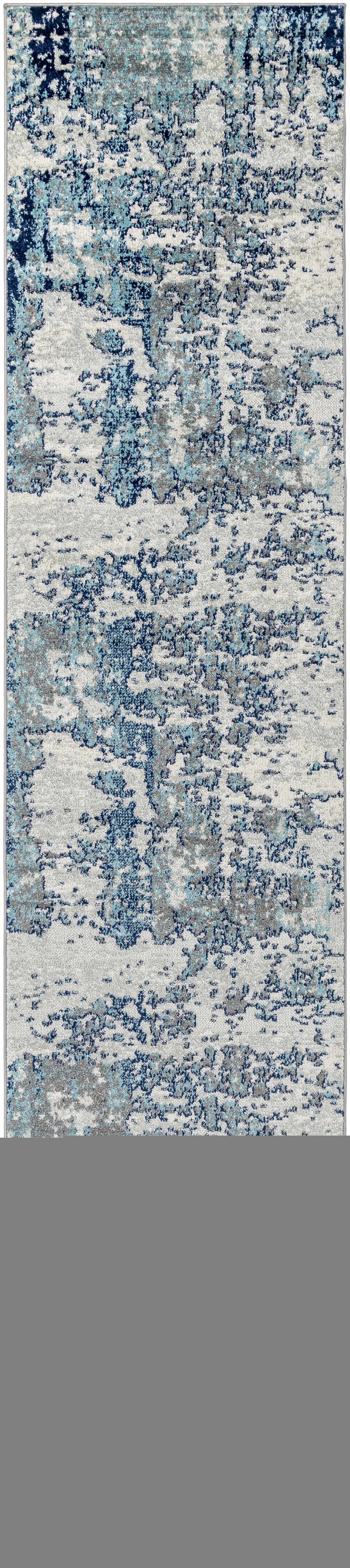 Beverly Abstract Blue Area Rug - Ornate Home