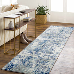 Beverly Abstract Blue Area Rug - Ornate Home