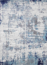 Beverly Abstract Blue Area Rug - Ornate Home