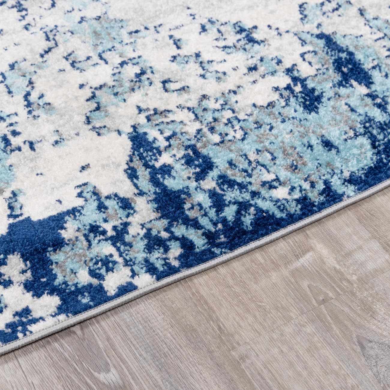 Beverly Abstract Blue Area Rug - Ornate Home