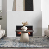 Beverly Abstract Blue Area Rug - Ornate Home