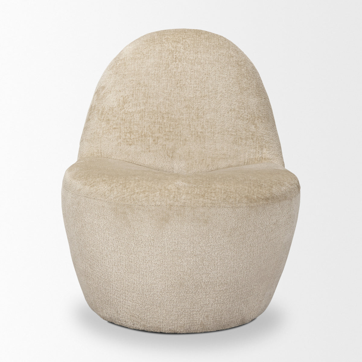 Beverly Beige Chenille Accent Chair - Ornate Home