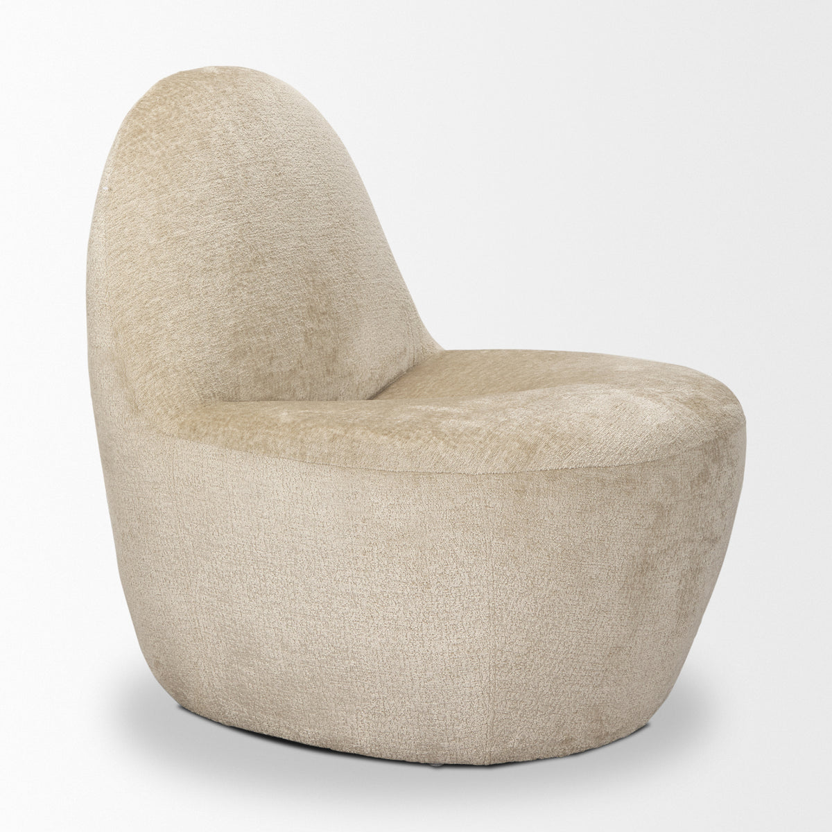 Beverly Beige Chenille Accent Chair - Ornate Home