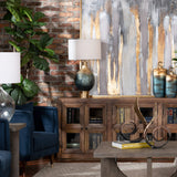 Beverly Blue/Gold Table Lamp - Ornate Home