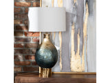 Beverly Blue/Gold Table Lamp - Ornate Home