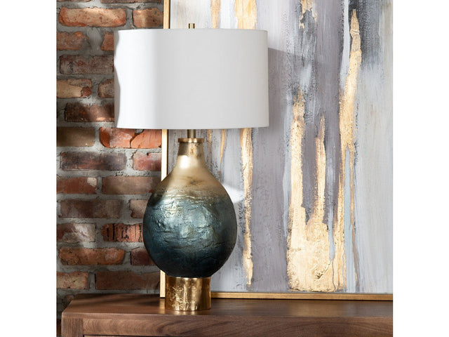 Beverly Blue/Gold Table Lamp - Ornate Home