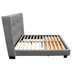 Beverly Grey Eastern King Bed - Ornate Home
