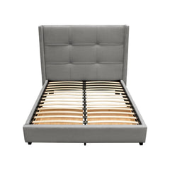 Beverly Grey Eastern King Bed - Ornate Home