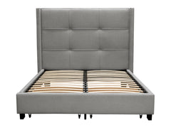 Beverly Grey Queen Bed - Ornate Home