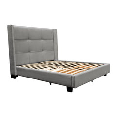 Beverly Grey Queen Bed - Ornate Home
