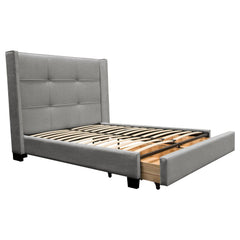 Beverly Grey Queen Bed - Ornate Home