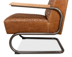 Beverly Hills Brown Chair Leather - Ornate Home