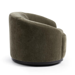 Beverly Olive Moss Swivel Accent Chair