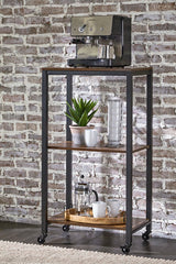 Bevinfield Brown/Black Bar Cart (Online Special Price) - Ornate Home
