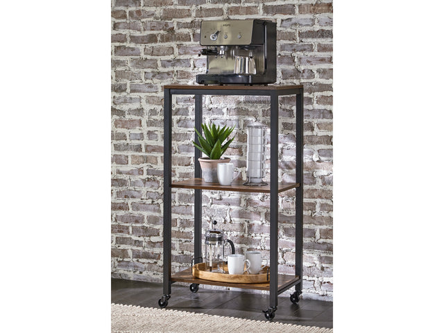 Bevinfield Brown/Black Bar Cart - Ornate Home