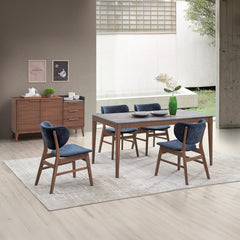 Bevis Blue Side Chair (Set of 2) - Ornate Home