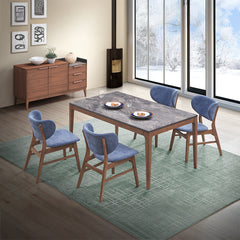 Bevis Blue Side Chair (Set of 2) - Ornate Home