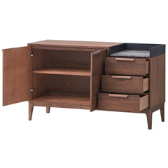 Bevis Walnut Server - Ornate Home