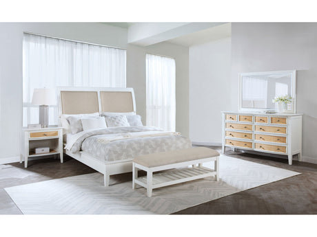 Bexhill White 4-piece Eastern King Bedroom Set - Ornate Home