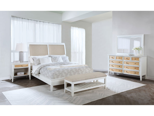 Bexhill White 4-piece Eastern King Bedroom Set - Ornate Home