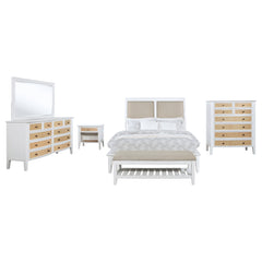 Bexhill White 5-piece Eastern King Bedroom Set - Ornate Home