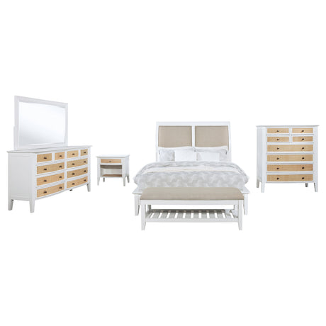 Bexhill White 5-piece Eastern King Bedroom Set - Ornate Home