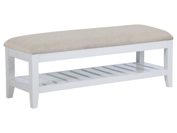 Bexhill White Bench - Ornate Home