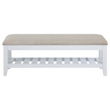 Bexhill White Bench - Ornate Home