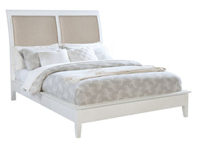 Bexhill White California King Queen Panel Bed - Ornate Home